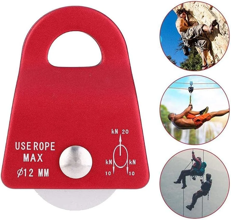 قرقره صعود قرقره بالابر بیرونی قرقره چرخشی جانبی طناب برای نجات و کوهنوردی