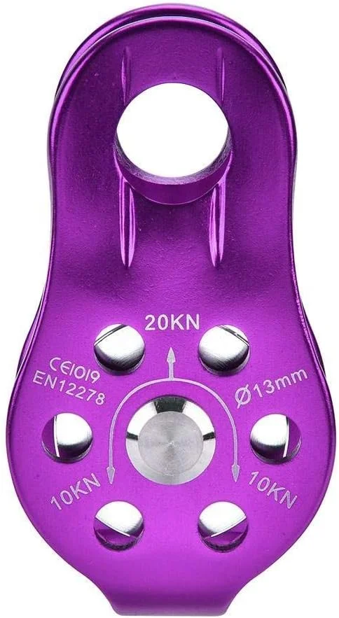 قرقره صعود، قرقره طناب گردان تکی سنگین وظیفه آلیاژ آلومینیوم، لوازم جانبی تجهیزات ایمنی صعود