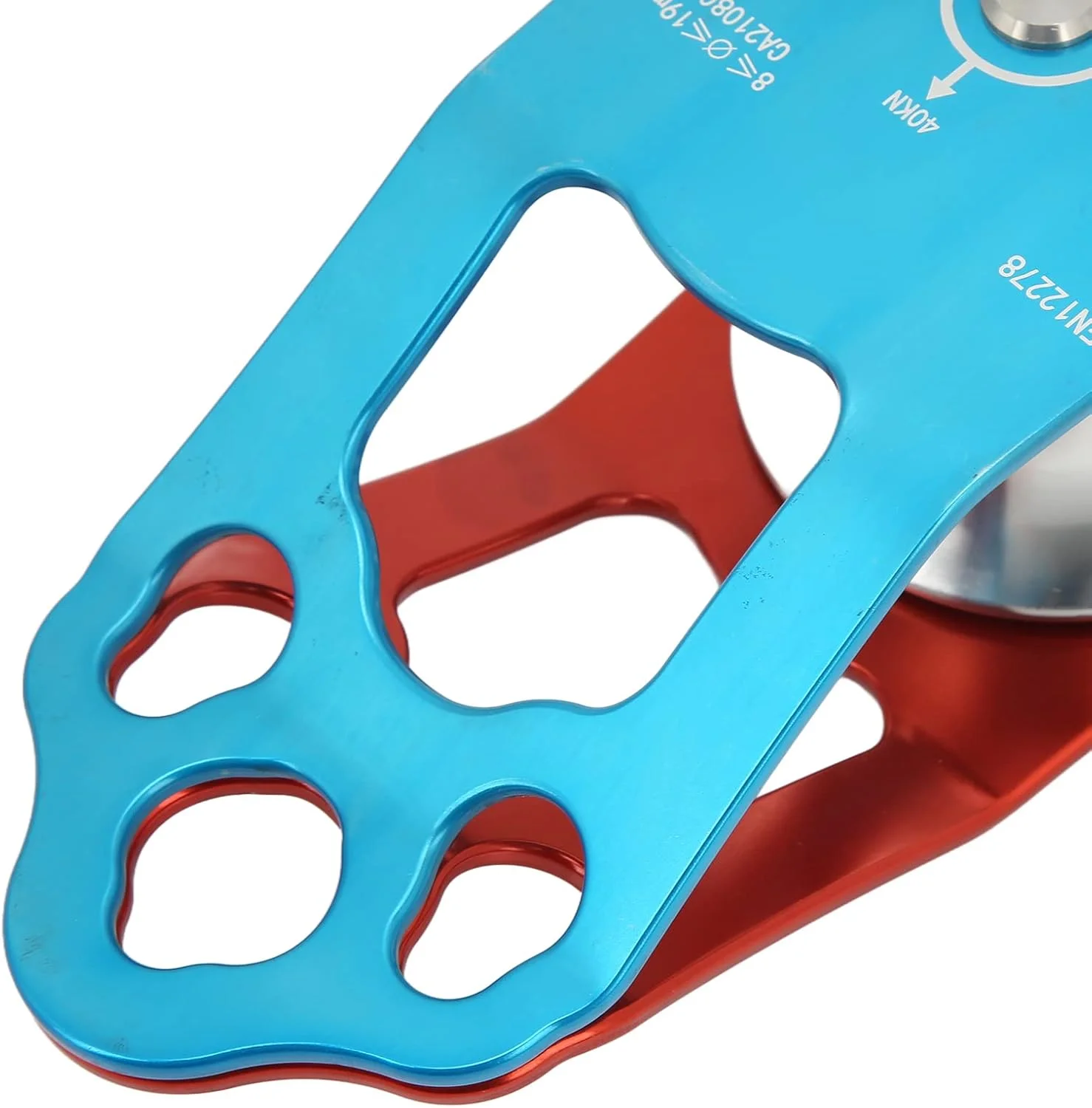 قرقره صخره نوردی WTFJZ 40KN ابزار بقا در فضای باز تجهیزات حمل و نقل ارتفاع بالا برای صخره نوردی