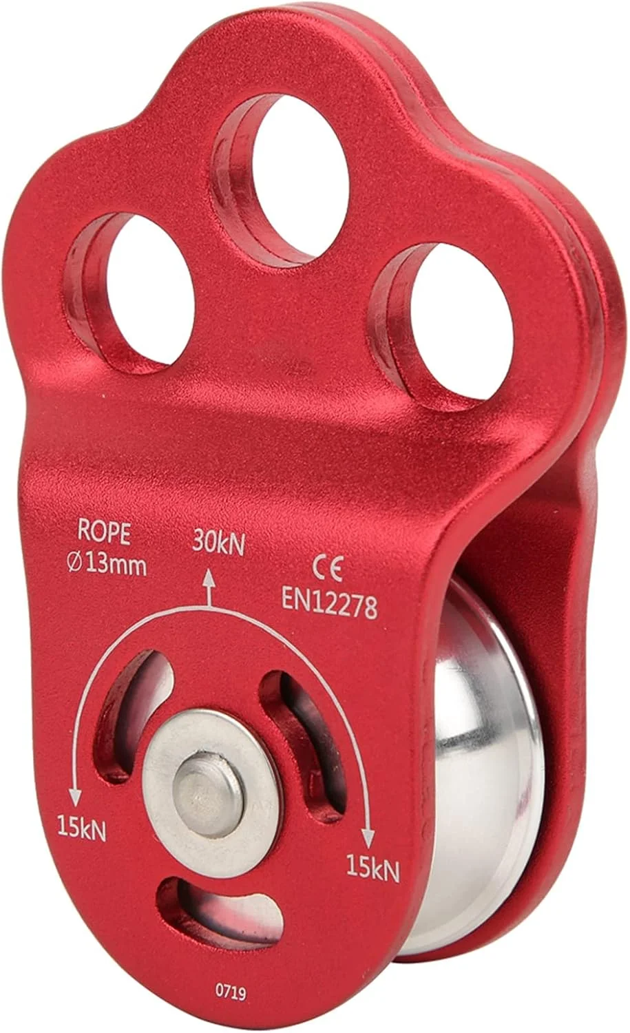 قرقره صعود، قرقره تک سوراخ سه گانه برای صخره نوردی در فضای باز، درخت نوردی، کوهنوردی، عبور و نقل و انتقالات