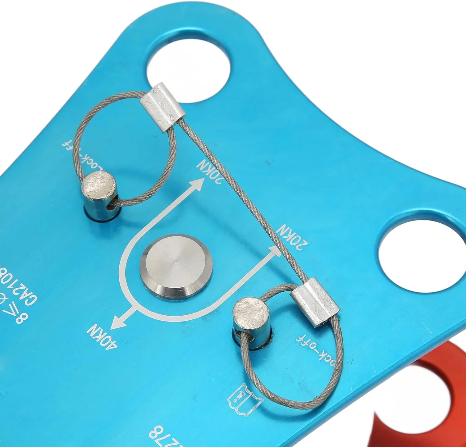 قرقره صخره نوردی WTFJZ 40KN ابزار بقا در فضای باز تجهیزات حمل و نقل ارتفاع بالا برای صخره نوردی