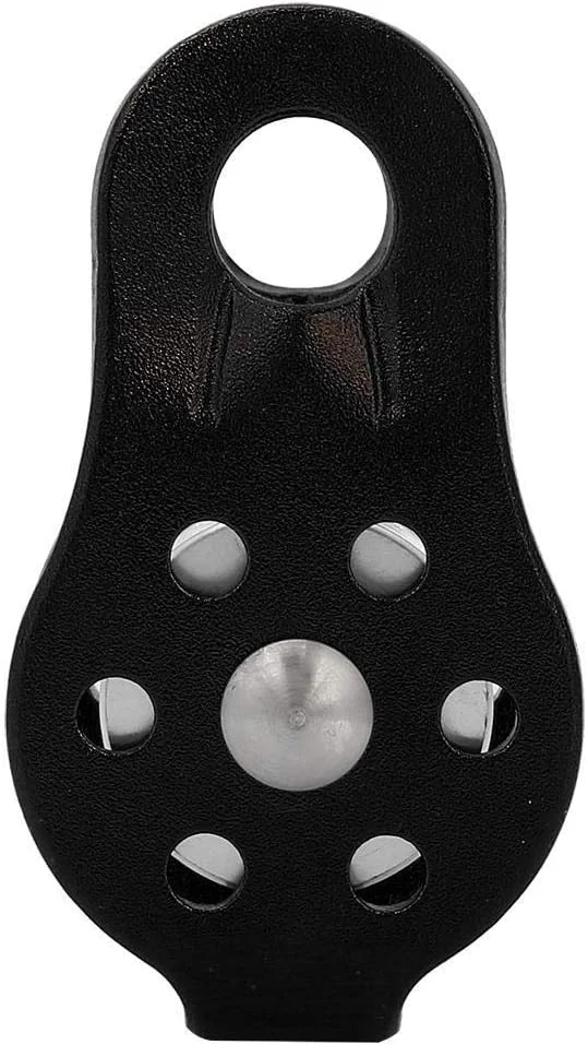 قرقره صعود 26KN چرخ آلیاژ آلومینیوم بلوک چرخان برای طناب 12 میلی متری نجات در کوهنوردی