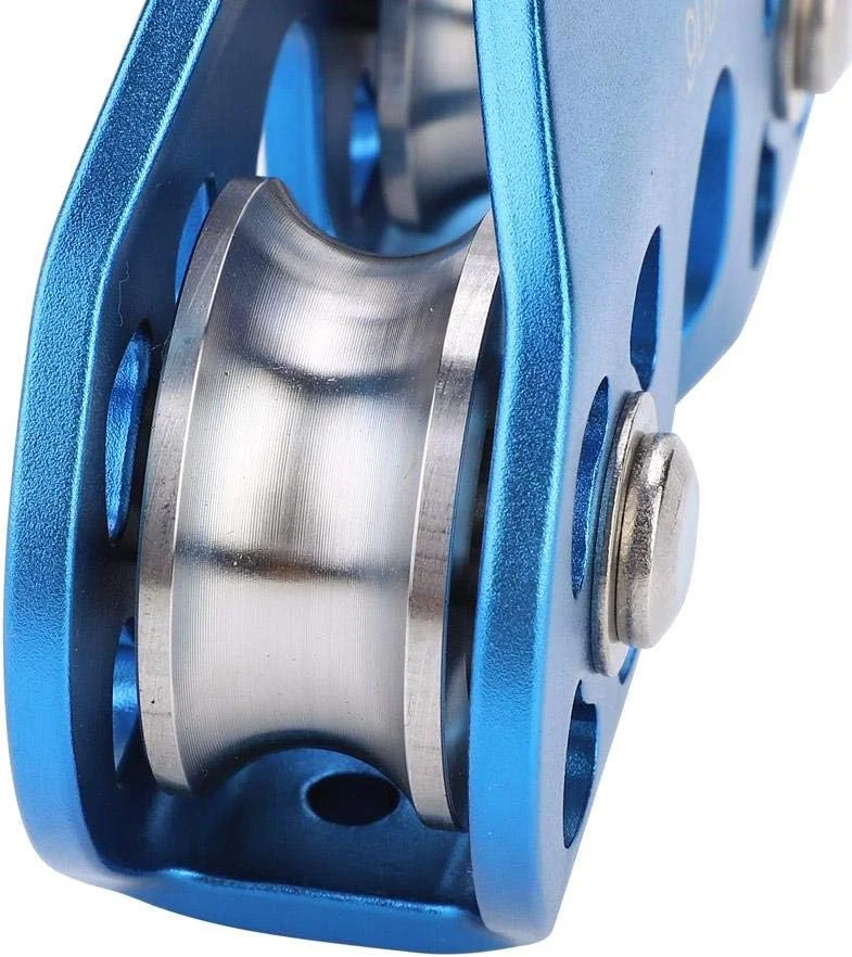 قرقره صعود 30KN، چرخ بلوک قرقره گردان، چرخ دنده صعود برای صعود در فضای باز