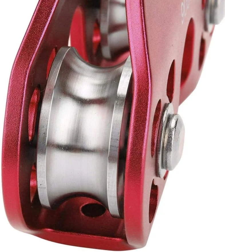 قرقره صعود 30KN، چرخ بلوک، قرقره گردان، چرخ دستی کابل نجات، تجهیزات صعود برای صعود در فضای باز