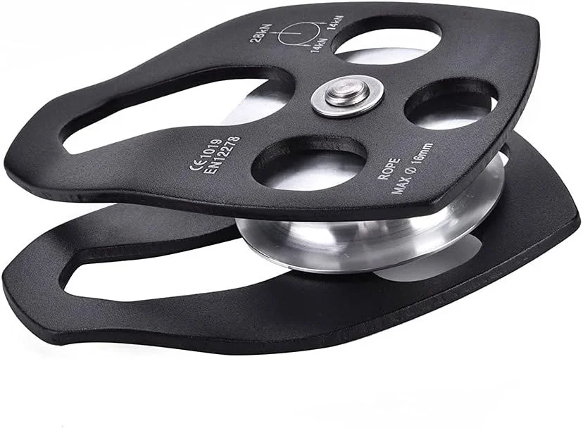 قرقره کوهنوردی 32KN با صفحه چرخشی قرقره کوهنوردی 32KN با صفحه چرخشی