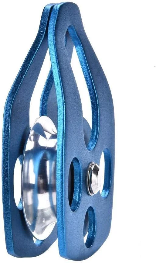 قرقره تکی سنگنوردی 28KN آلیاژی با صفحه چرخشی، قرقره طناب چرخان تکی سنگین برای صخره نوردی و درخت نوردی قرقره تکی سنگنوردی 28KN آلیاژی با صفحه چرخشی، قرقره طناب چرخان تکی سنگین برای صخره نوردی و درخت نوردی