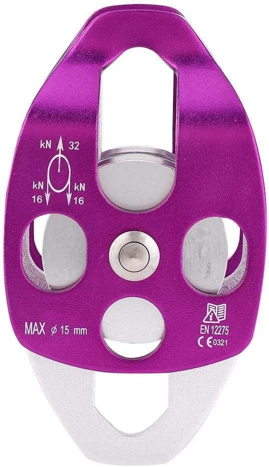 دیسک صعود، بلوک دیسک دوگانه بنفش با چرخش جانبی 32 کیلونیوتن برای کوهنوردی