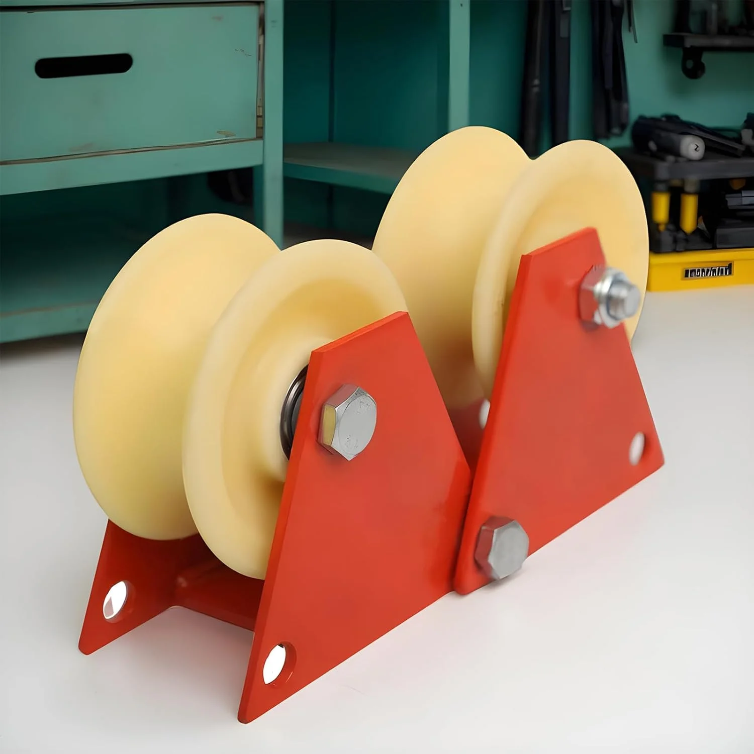 قرقره طنابی گوشه ای - چرخ قرقره دستی تاشو بالابر طناب، ابزار ایمنی جمع شونده طناب صرفه جویی در کار برای سایت های ساختمانی، دکوراسیون منزل، ساخت صحنه، فعالیت های فضای باز