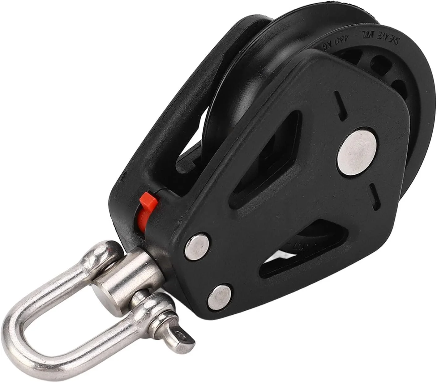 قرقره طناب بالابر Cryfokt، قرقره تک چرخ قفل ایمن و با استحکام بالا برای قایق تفریحی