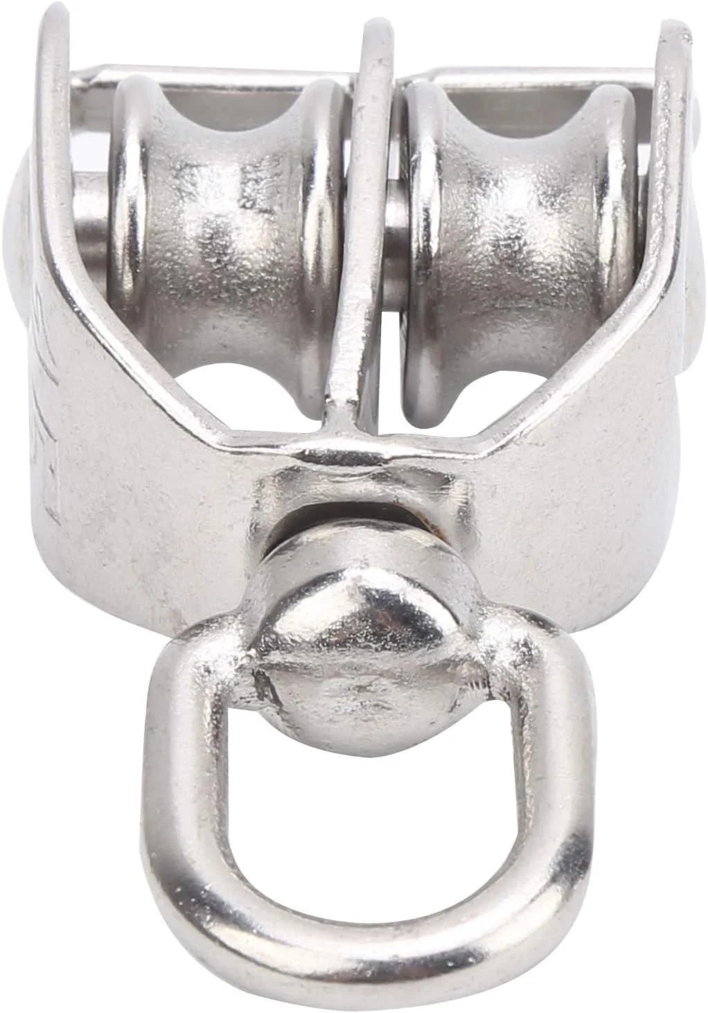 بلوک قرقره M15، بسته 10 عددی، چرخش 360 درجه، قرقره دو چرخ برای آویزان کردن اجسام در ارتفاع بالا، نقره ای، برای صخره نوردی و عملیات در ارتفاع بالا