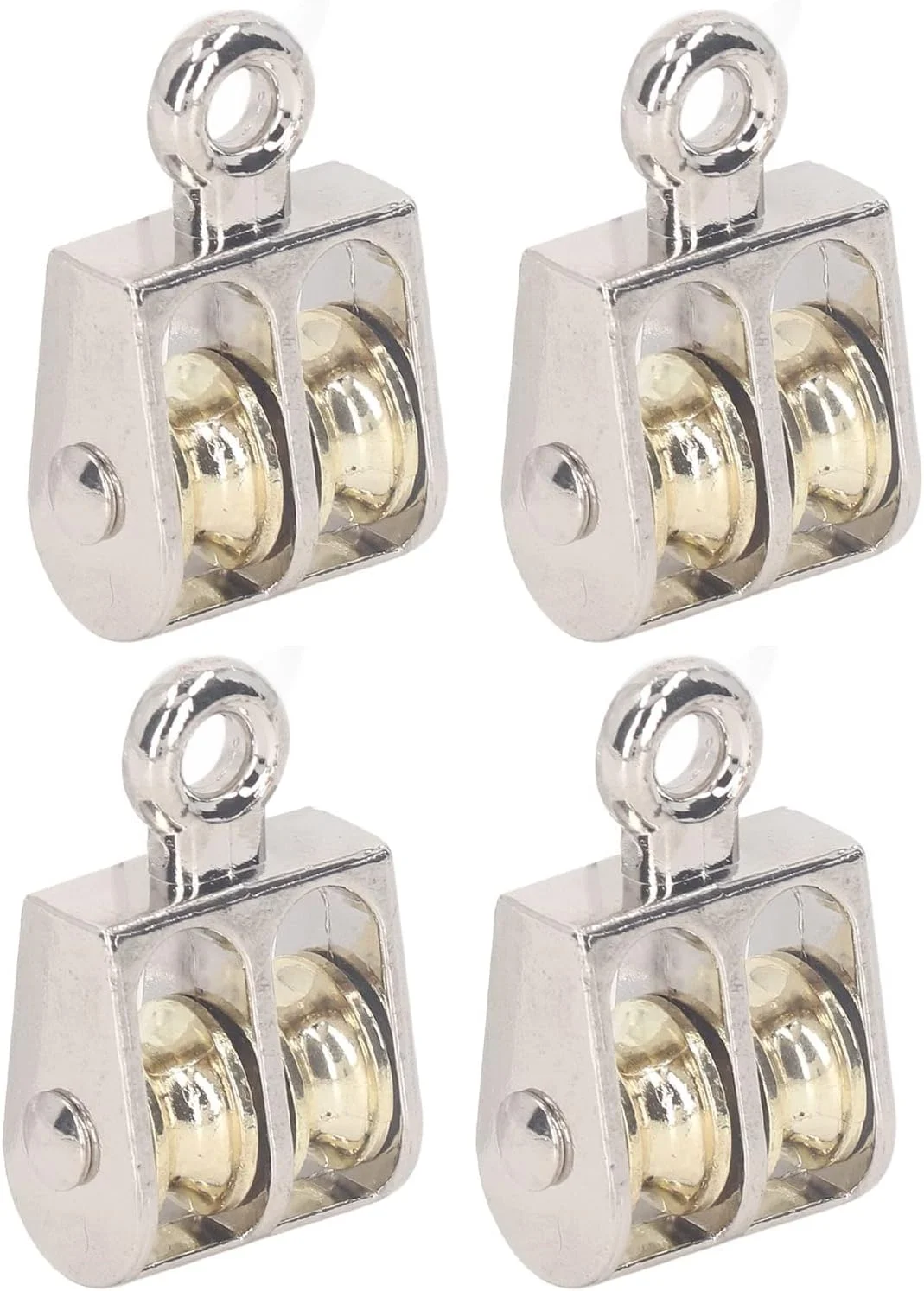 بلوک قرقره دوبل Denash، آلیاژ روی 4 عددی ضد زنگ و ضد سایش برای جرثقیل، تحمل وزن 100 کیلوگرم