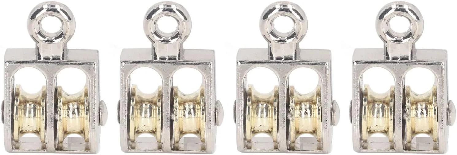 بلوک قرقره دوبل Denash، آلیاژ روی 4 عددی ضد زنگ و ضد سایش برای جرثقیل، تحمل وزن 100 کیلوگرم