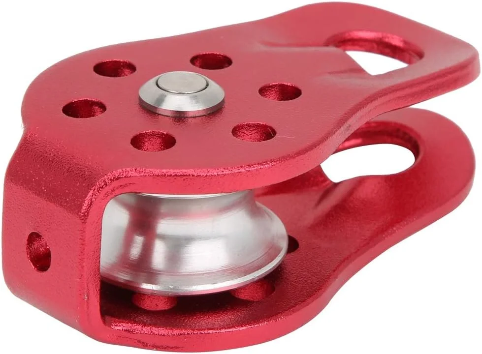 قرقره کوهنوردی، چرخ قرقره جهانی مناسب برای کوهنوردی در فضای باز، کار در ارتفاع، نجات و صخره نوردی (قرمز)
