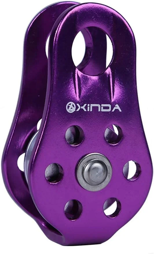 قرقره صعود میکرو DFBTYG قرقره های طناب آلومینیومی کوچک چند منظوره برای سیستم های پیشروی، تجهیزات، حمل و نقل، نجات، درختکاری و صعود از درخت