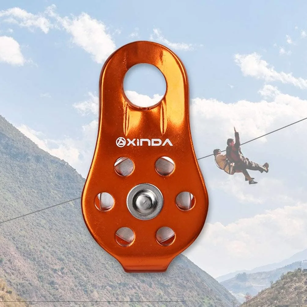 قرقره صعود میکرو DFBTYG قرقره های طناب آلومینیومی کوچک چند منظوره برای سیستم های پیشروی، تجهیزات، حمل و نقل، نجات، درختکاری و صعود از درخت