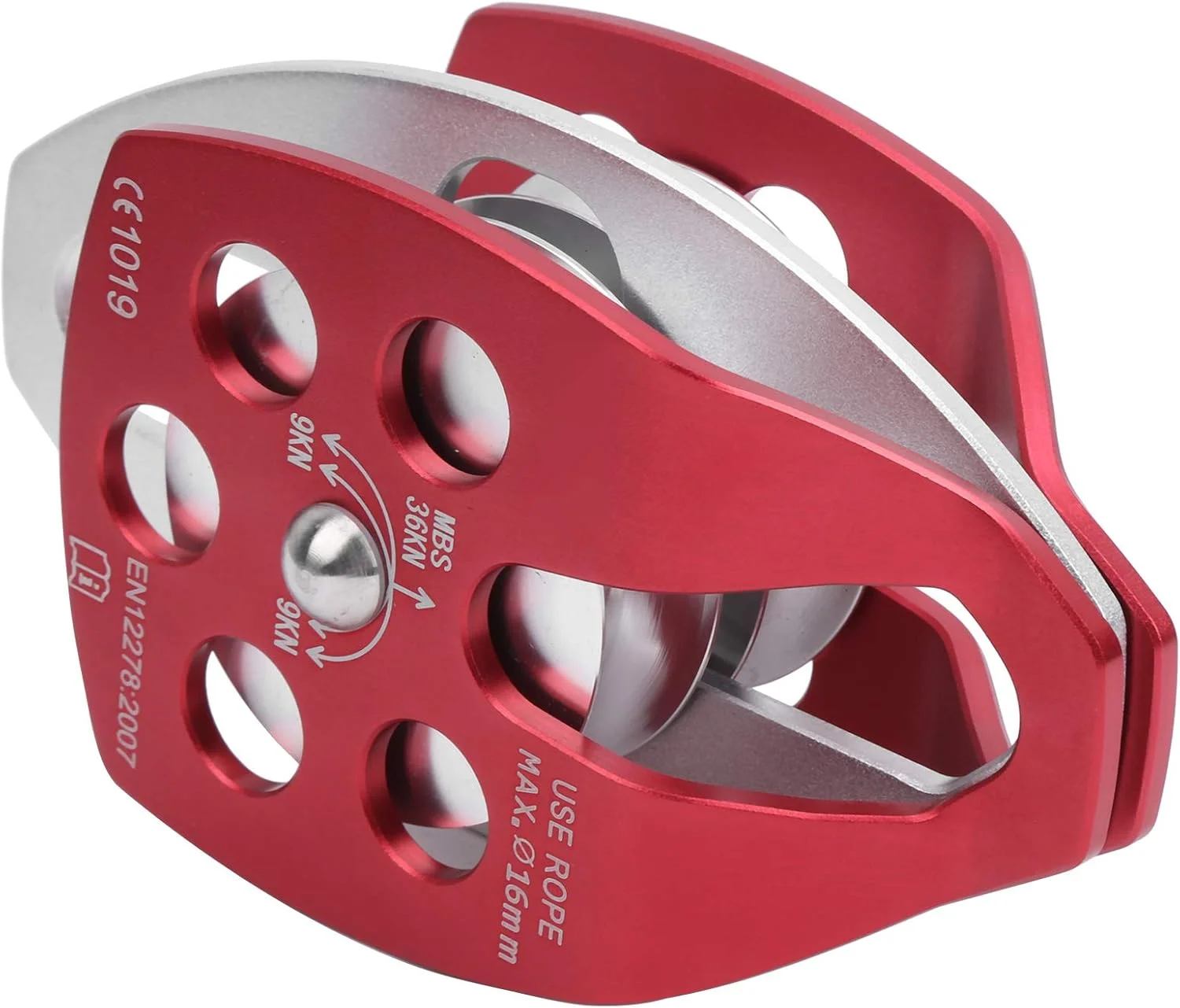 قرقره دوبل، قرقره آلومینیومی، 36KN برای کوهنوردی