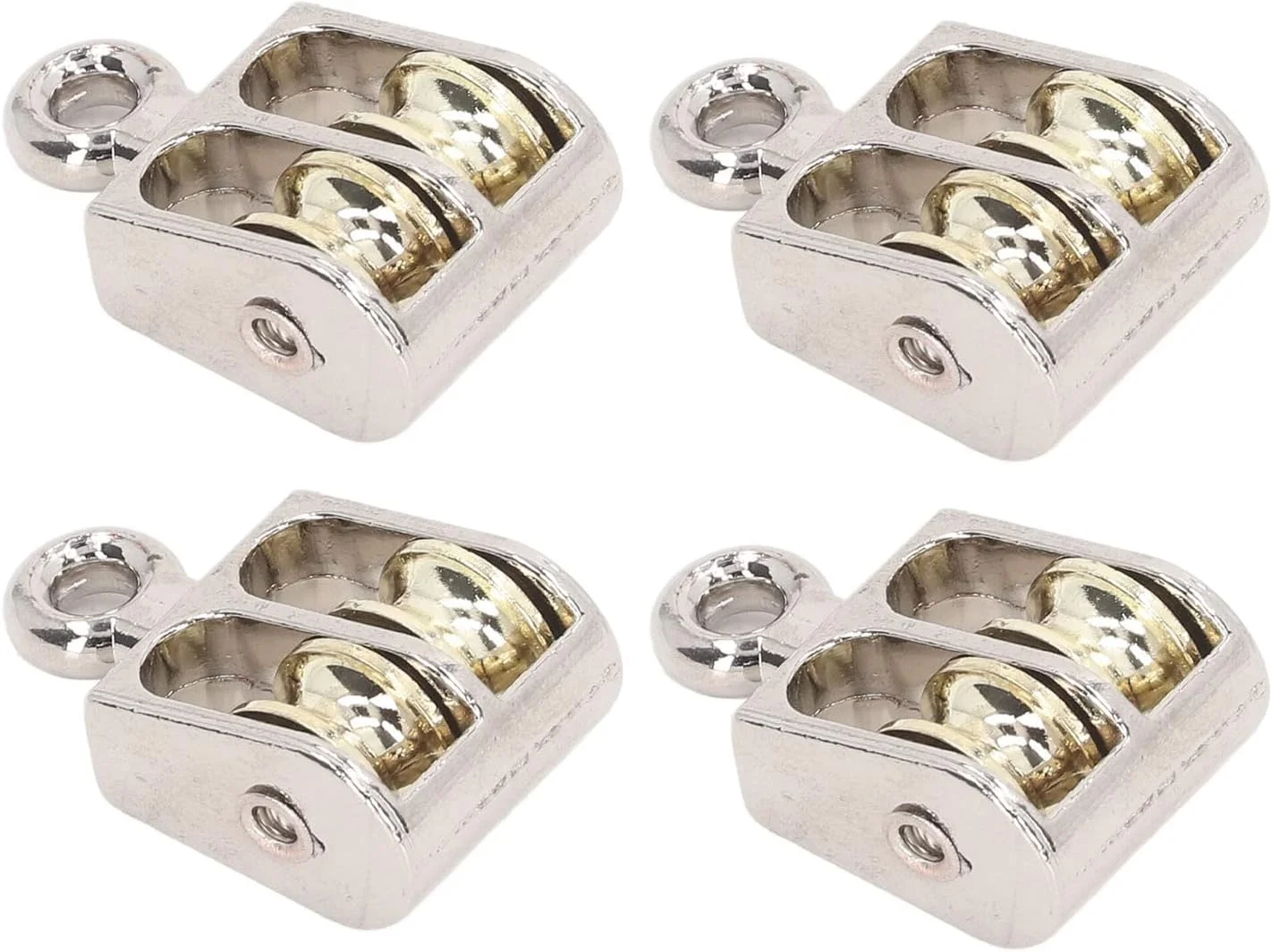 قرقره دوبل با ظرفیت 100 کیلوگرم، قرقره بالابر جرثقیل آلیاژ روی، غلطک قرقره دوبل با طناب و کابل برای اجسام سنگین