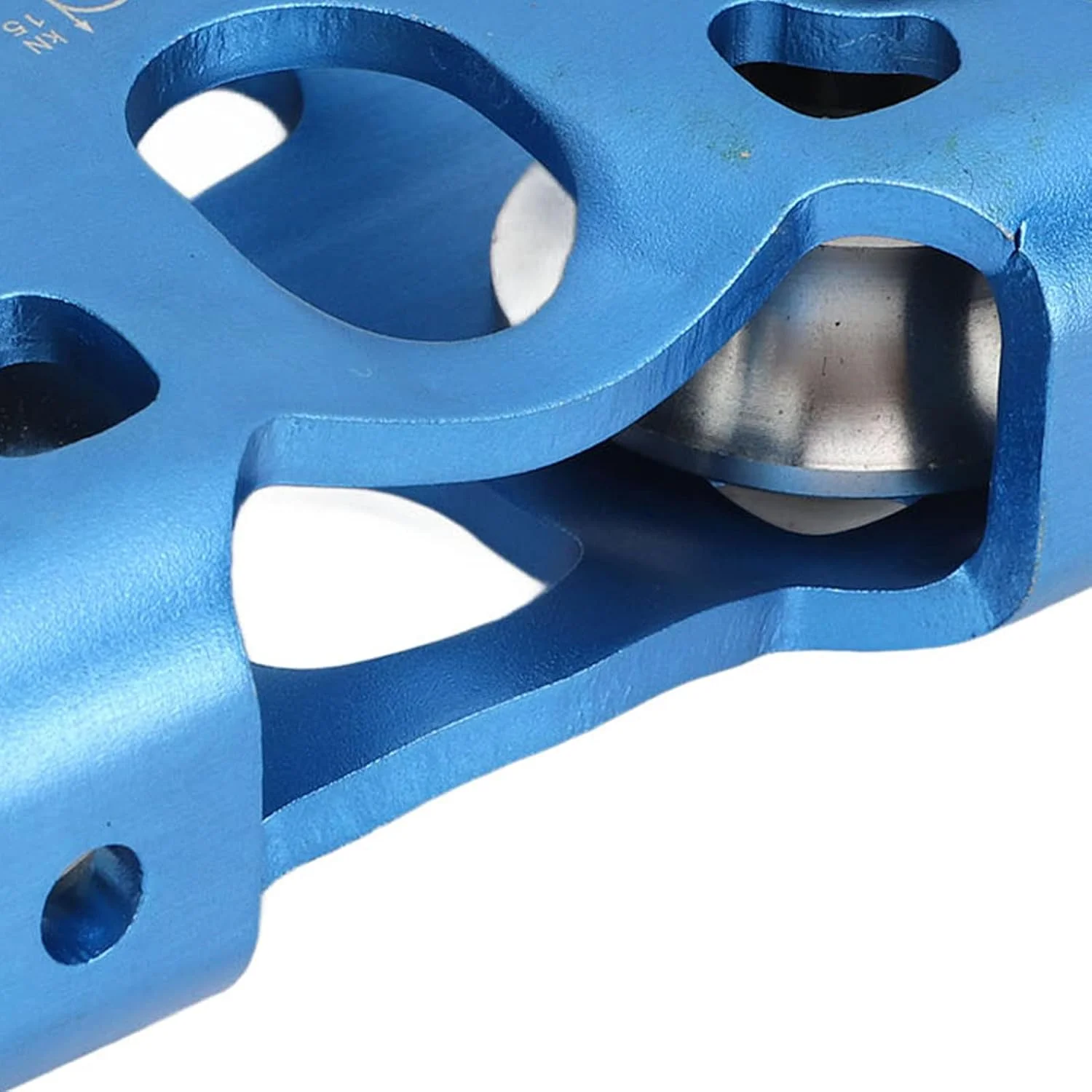 قرقره زیپ لاین 30KN با شکل قلب دوبل برای صعود و حمل و نقل کالا - آلیاژ آلومینیوم و استیل ضد زنگ (آبی)