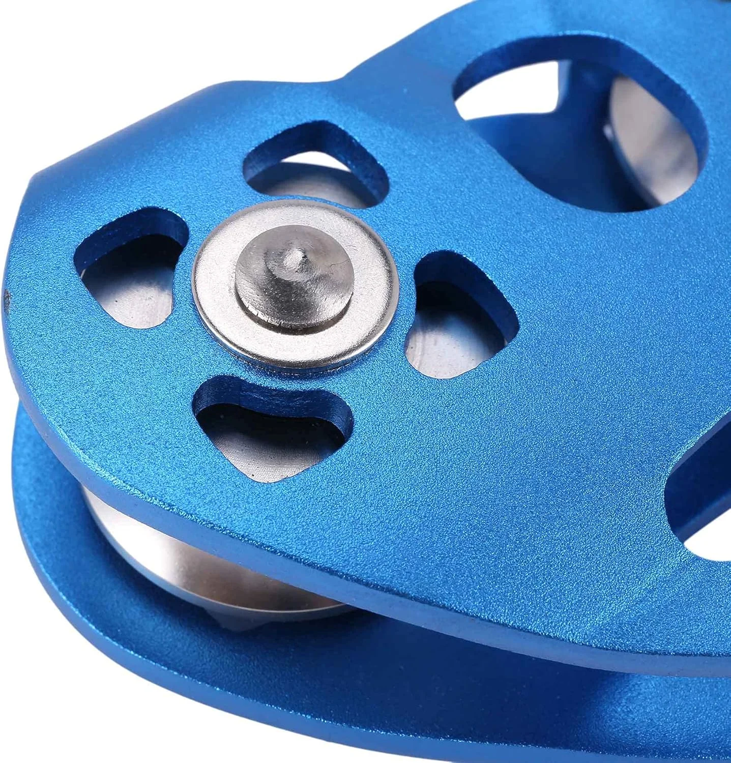 قرقره دوگانه صعود مدل قلبی شکل با طناب فولادی 13 میلی متری، دستگاه صعود ترولی سریع تیرولس 24KN