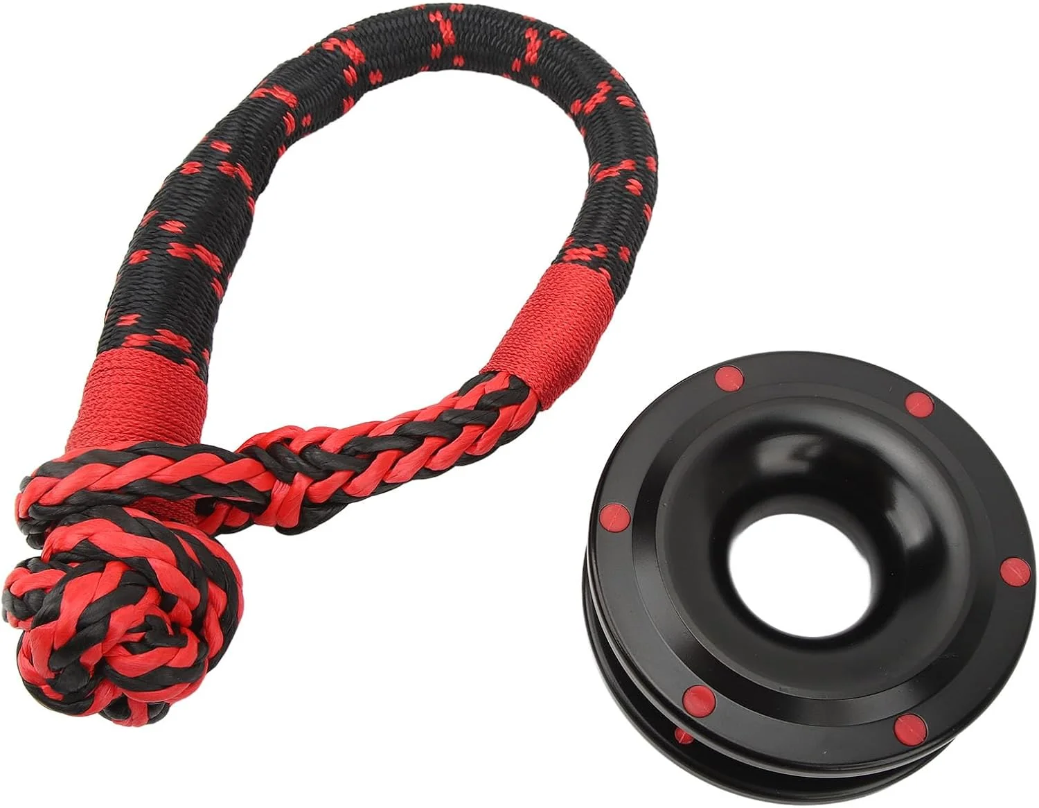 قرقره نرم برای قایق‌رانی، ای‌تی‌وی، یو‌تی‌وی، اس‌یو‌وی، قرقره آلیاژ آلومینیوم با غل و زنجیر نرم نایلونی، بازیابی کامیون به همراه طناب بازیابی با ظرفیت بار 22000 پوند برای ای‌تی‌وی و یو‌تی‌وی آفرود