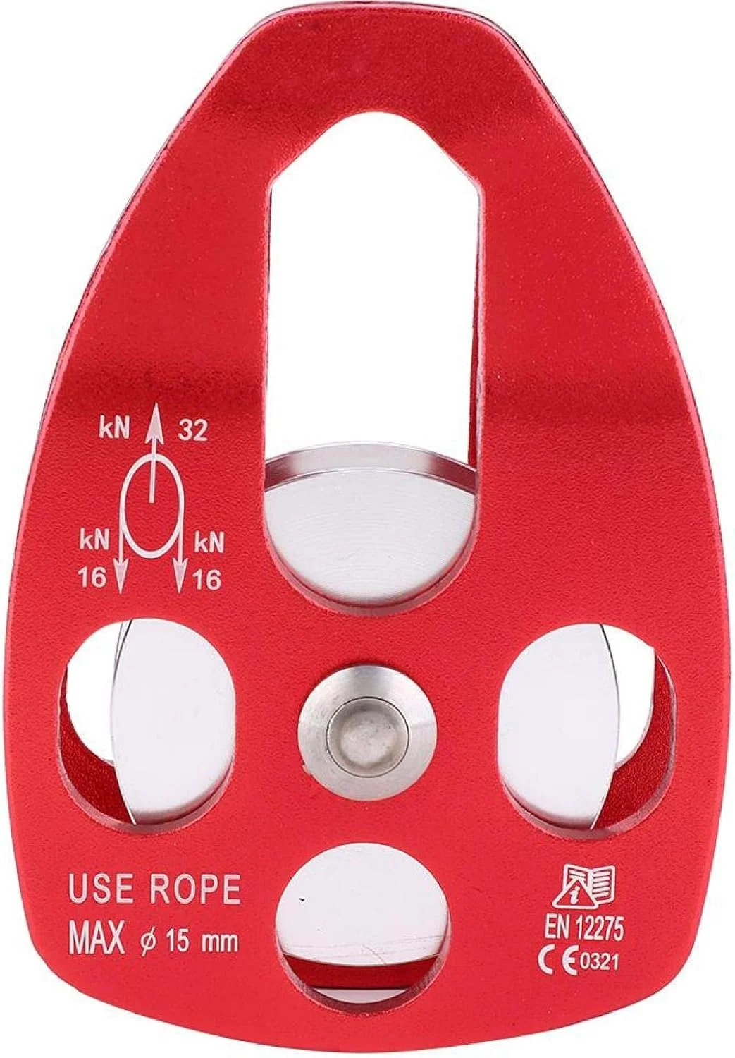 قرقره بلبرینگ بادوام 32KN قرقره متحرک دوبل برای صخره نوردی در فضای باز، کوهنوردی، کار در ارتفاع قرقره بلبرینگ بادوام 32KN قرقره متحرک دوبل برای صخره نوردی در فضای باز، کوهنوردی، کار در ارتفاع