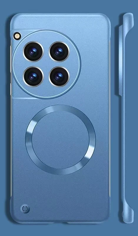 قاب محافظ گوشی وان پلاس 13، روکش فلزی مات، مکش مغناطیسی قوی، بدون حاشیه، نازک و سبک، ضد اثر انگشت و ضد خش (آبی)