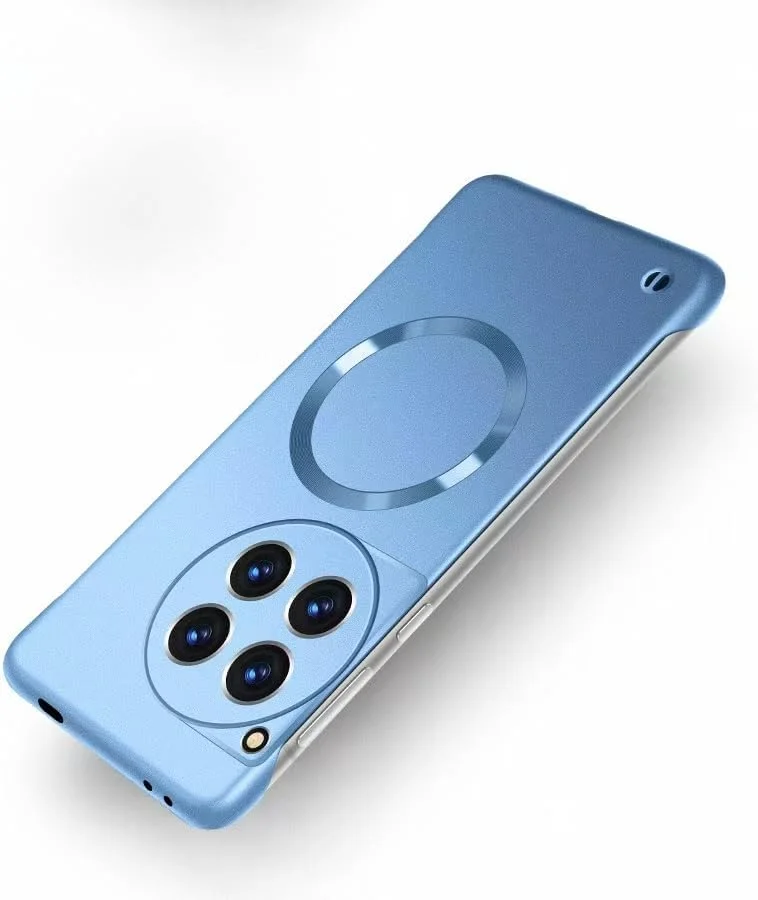 قاب محافظ گوشی وان پلاس 13، روکش فلزی مات، مکش مغناطیسی قوی، بدون حاشیه، نازک و سبک، ضد اثر انگشت و ضد خش (آبی)