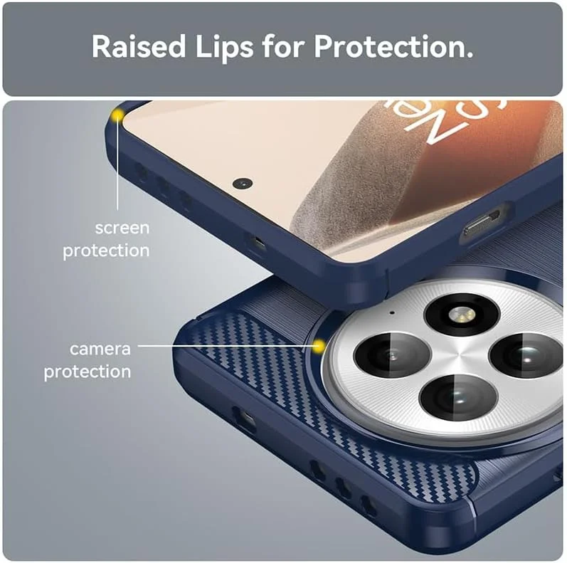 قاب محافظ گوشی وان پلاس 13: با محافظ صفحه نمایش، ضربه گیر، جنس TPU انعطاف پذیر، پوشش محافظ برای گوشی وان پلاس 13 5G (آبی تیره) قاب محافظ گوشی وان پلاس 13: با محافظ صفحه نمایش، ضربه گیر، جنس TPU انعطاف پذیر، پوشش محافظ برای گوشی وان پلاس 13 5G (آبی تیره)