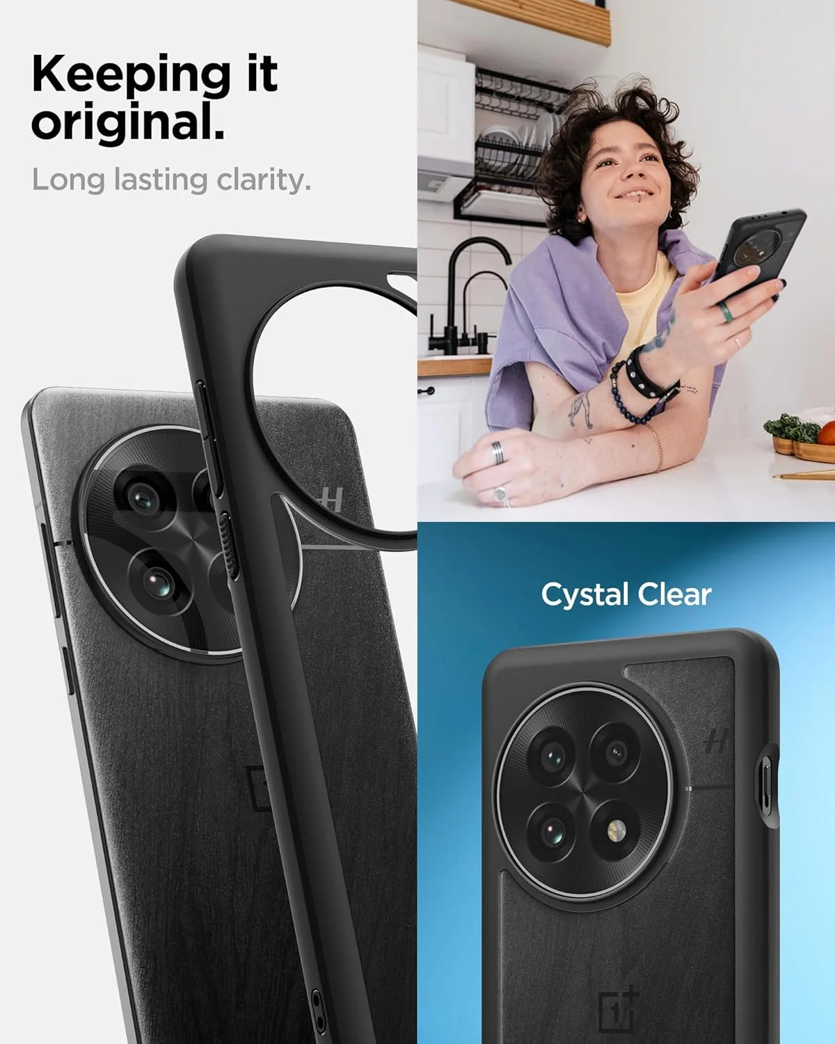 کاور محافظ گوشی Spigen Ultra Hybrid مناسب برای OnePlus 13 - مشکی مات کاور محافظ گوشی Spigen Ultra Hybrid مناسب برای OnePlus 13 - مشکی مات