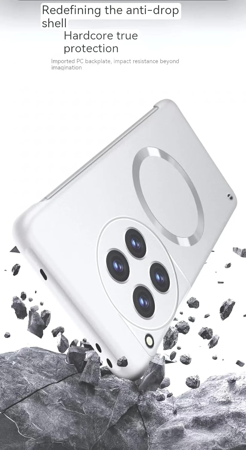 قاب محافظ گوشی وان پلاس 13، روکش فلزی مات، مکش مغناطیسی قوی، بدون حاشیه، نازک و سبک، ضد اثر انگشت و ضد خش (آبی)