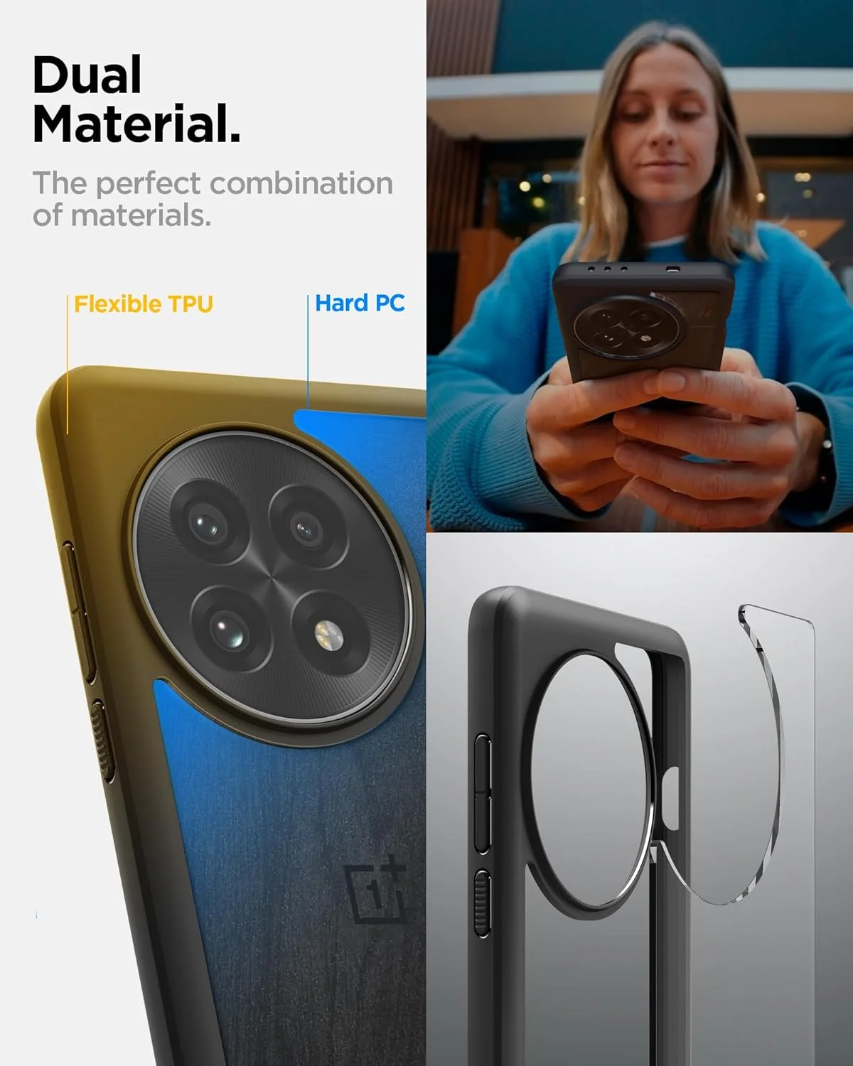 کاور محافظ گوشی Spigen Ultra Hybrid مناسب برای OnePlus 13 - مشکی مات کاور محافظ گوشی Spigen Ultra Hybrid مناسب برای OnePlus 13 - مشکی مات