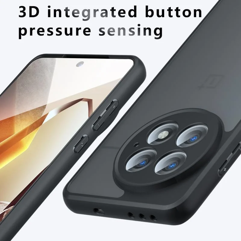 کاور محافظ هایبرید اولترا مناسب برای گوشی وان پلاس 13 (2025) [ضد زرد شدن] [محافظت درجه نظامی] (مشکی)