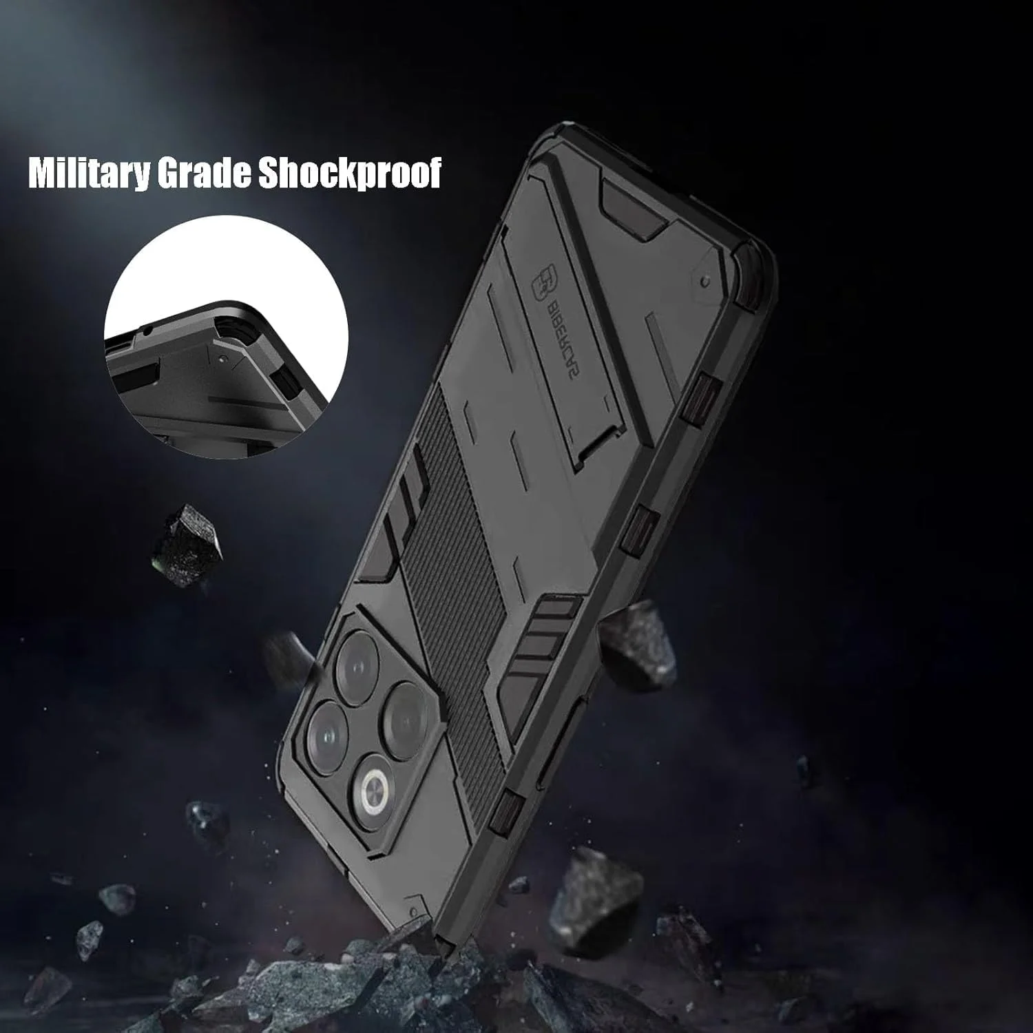 کاور پشتی Zkius طراحی شده برای OnePlus 13 5G (2025) | باریک و سبک | طراحی فوق العاده با کیفیت | محافظ دوربین - مشکی