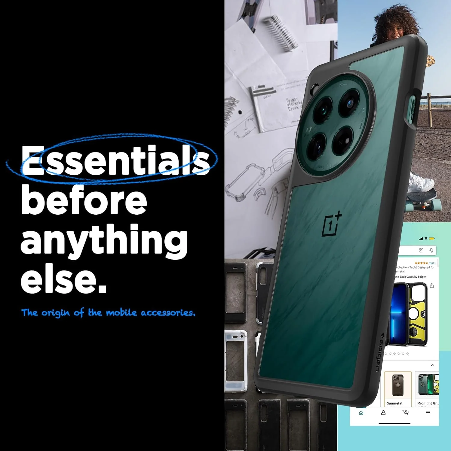 کاور محافظ گوشی Spigen Ultra Hybrid مناسب برای OnePlus 12 - مشکی مات کاور محافظ گوشی Spigen Ultra Hybrid مناسب برای OnePlus 12 - مشکی مات