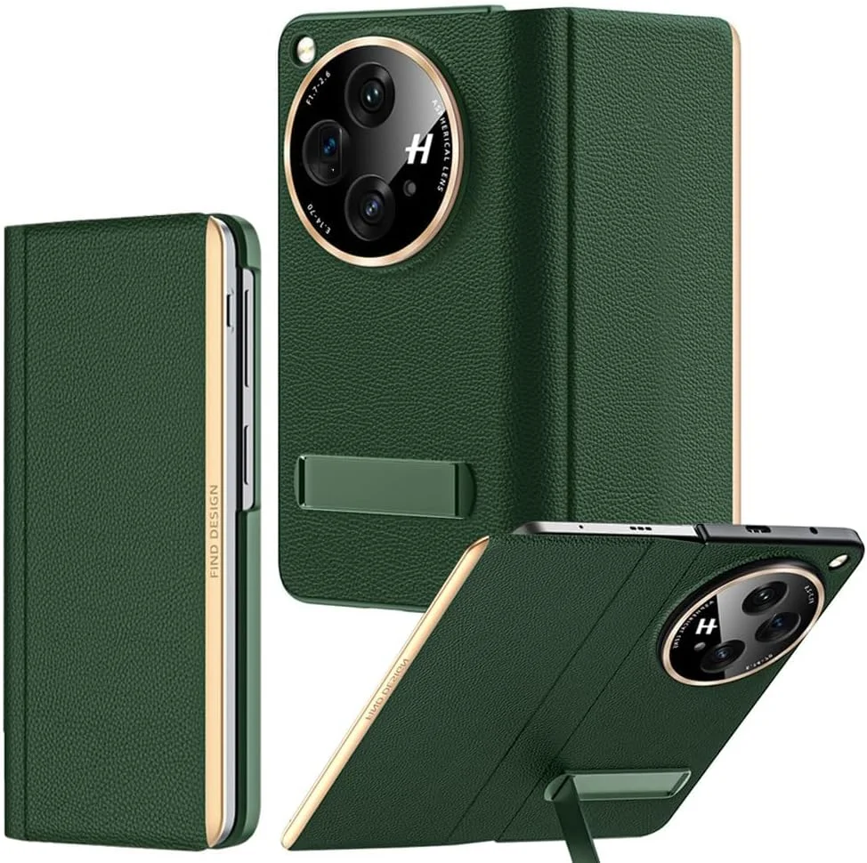 کیف چرمی لوکس TERRIFI برای OnePlus Open - کیف چرمی گاوی با پایه و محافظ لنز دوربین - کیف مغناطیسی تاشو فوق العاده نازک و ضد ضربه برای OnePlus Open 2023 - سبز کیف چرمی لوکس TERRIFI برای OnePlus Open - کیف چرمی گاوی با پایه و محافظ لنز دوربین - کیف مغناطیسی تاشو فوق العاده نازک و ضد ضربه برای OnePlus Open 2023 - سبز