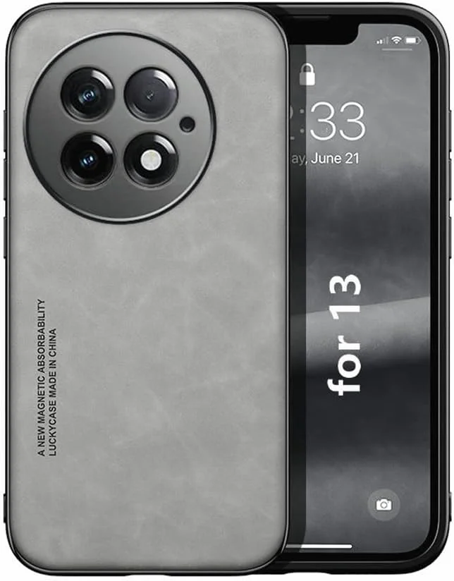 کاور ابریشمی Kepuch سازگار با وان پلاس 13 - دارای صفحه فلزی داخلی برای هولدر مغناطیسی - خاکستری کاور ابریشمی Kepuch سازگار با وان پلاس 13 - دارای صفحه فلزی داخلی برای هولدر مغناطیسی - خاکستری