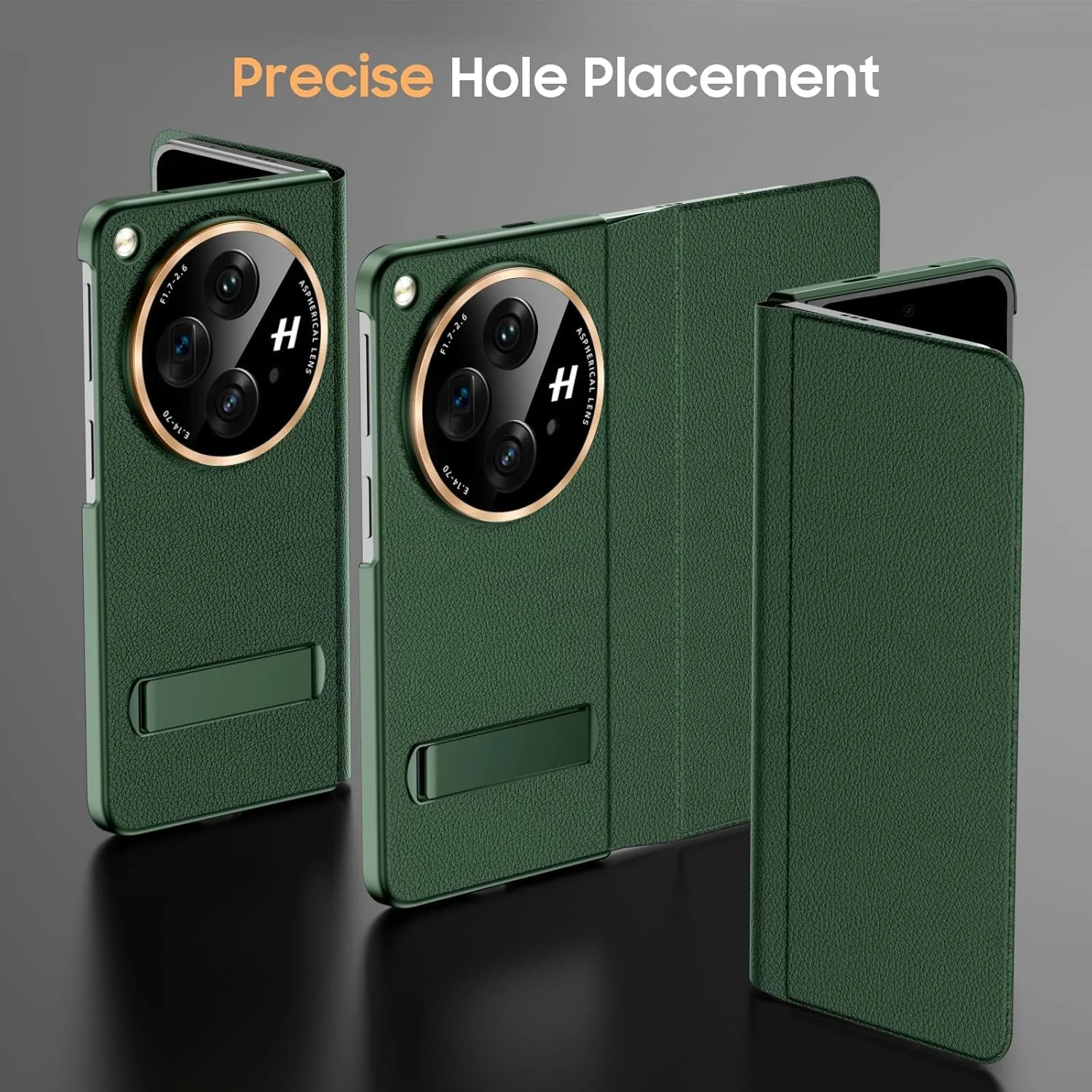 کیف چرمی لوکس TERRIFI برای OnePlus Open - کیف چرمی گاوی با پایه و محافظ لنز دوربین - کیف مغناطیسی تاشو فوق العاده نازک و ضد ضربه برای OnePlus Open 2023 - سبز کیف چرمی لوکس TERRIFI برای OnePlus Open - کیف چرمی گاوی با پایه و محافظ لنز دوربین - کیف مغناطیسی تاشو فوق العاده نازک و ضد ضربه برای OnePlus Open 2023 - سبز