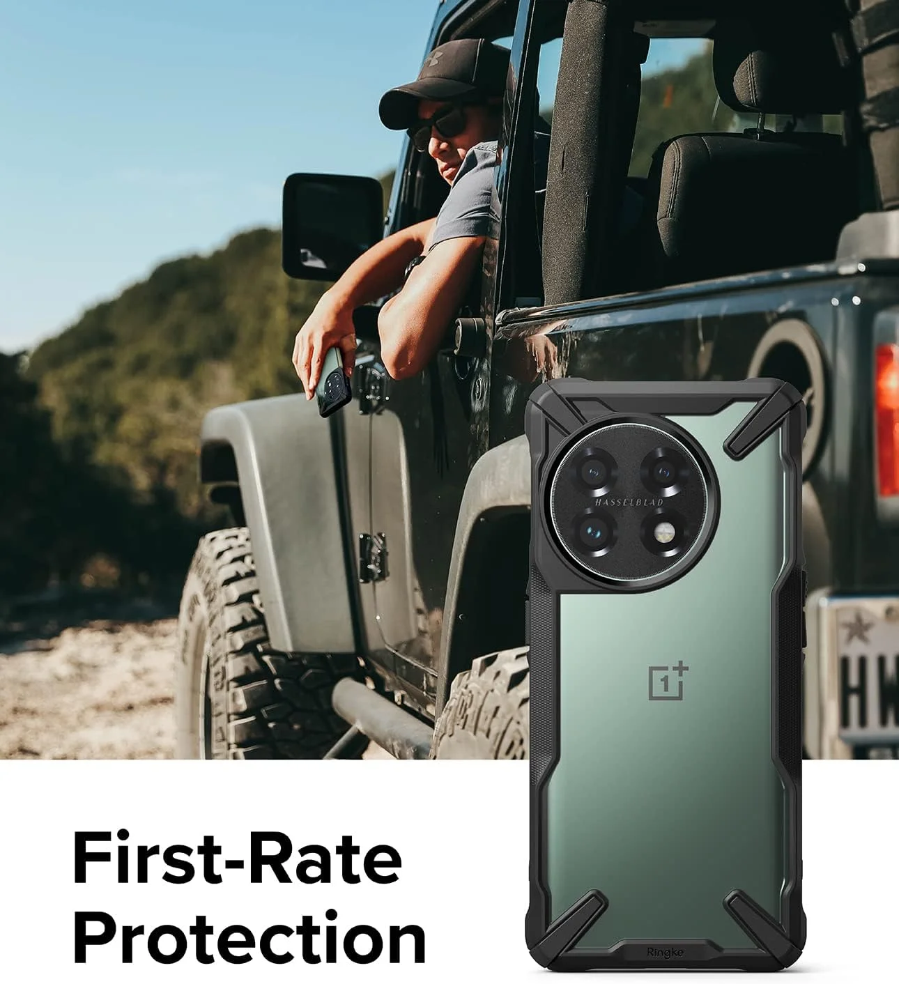 کاور محافظ گوشی Ringke Fusion-X سازگار با OnePlus 11 5G، پشت سخت شفاف، بامپر TPU نرم و انعطاف پذیر، مقاوم در برابر خراش و ضربه - مشکی کاور محافظ گوشی Ringke Fusion-X سازگار با OnePlus 11 5G، پشت سخت شفاف، بامپر TPU نرم و انعطاف پذیر، مقاوم در برابر خراش و ضربه - مشکی