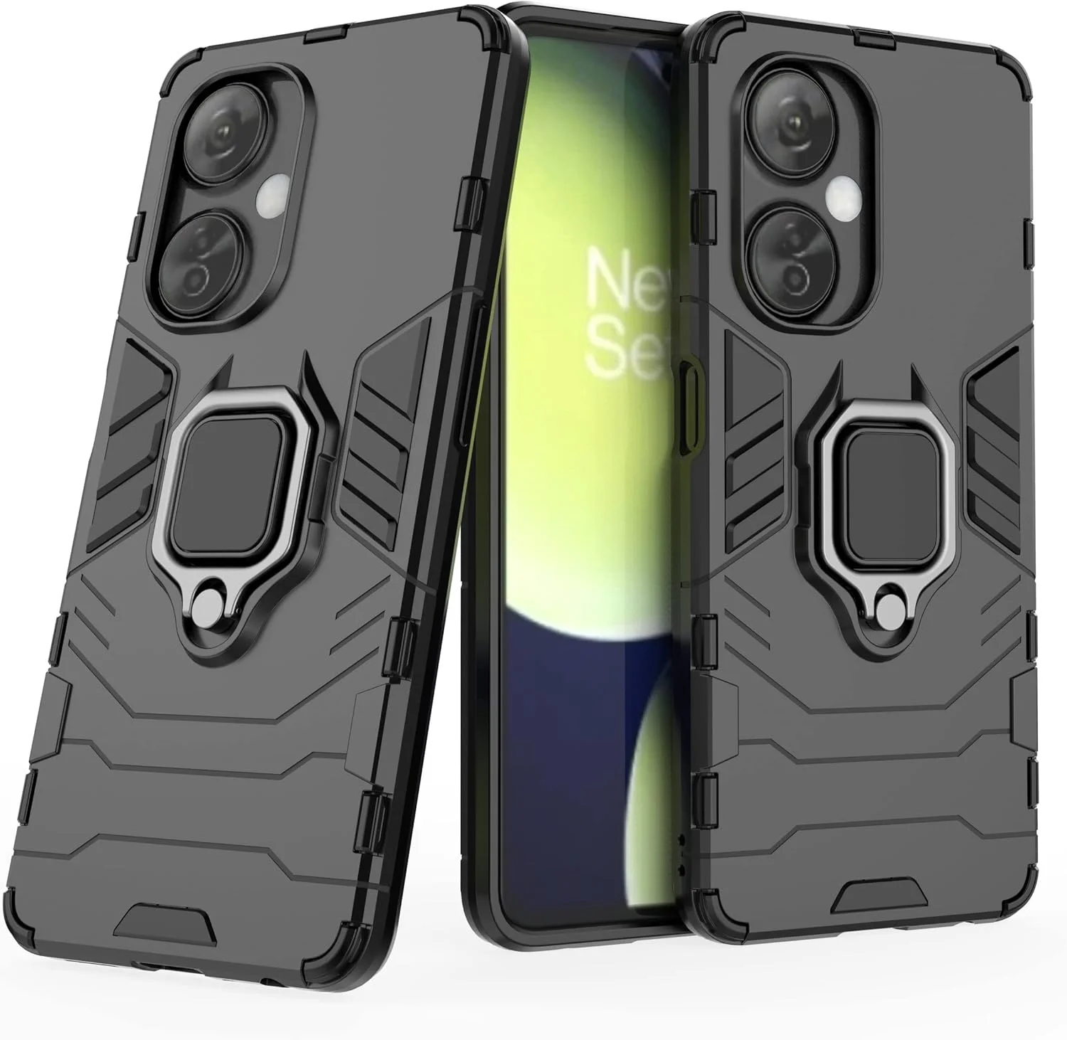 قاب محافظ گوشی وان پلاس نورد CE 3 لایت، محافظ هیبریدی سنگین، ضد ضربه، دارای پایه نگهدارنده، مشکی قاب محافظ گوشی وان پلاس نورد CE 3 لایت، محافظ هیبریدی سنگین، ضد ضربه، دارای پایه نگهدارنده، مشکی