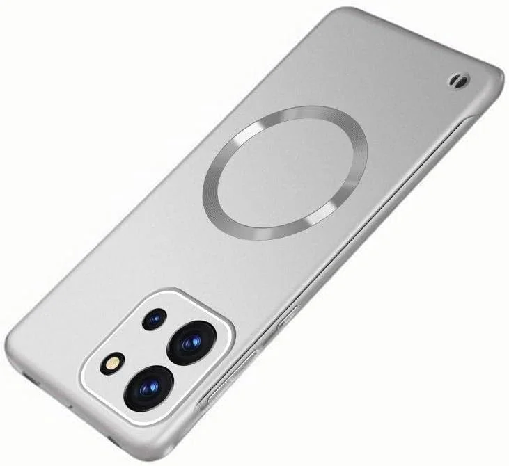 قاب گوشی موبایل برای وان پلاس 13S مدل 2025 | ضد ضربه و ضد شن و ماسه با استاندارد نظامی | کاور محافظ مغناطیسی فوق العاده نازک با جنس PC | طراحی خنک کننده تابستانی با محافظت نیمه لبه (نقره ای)