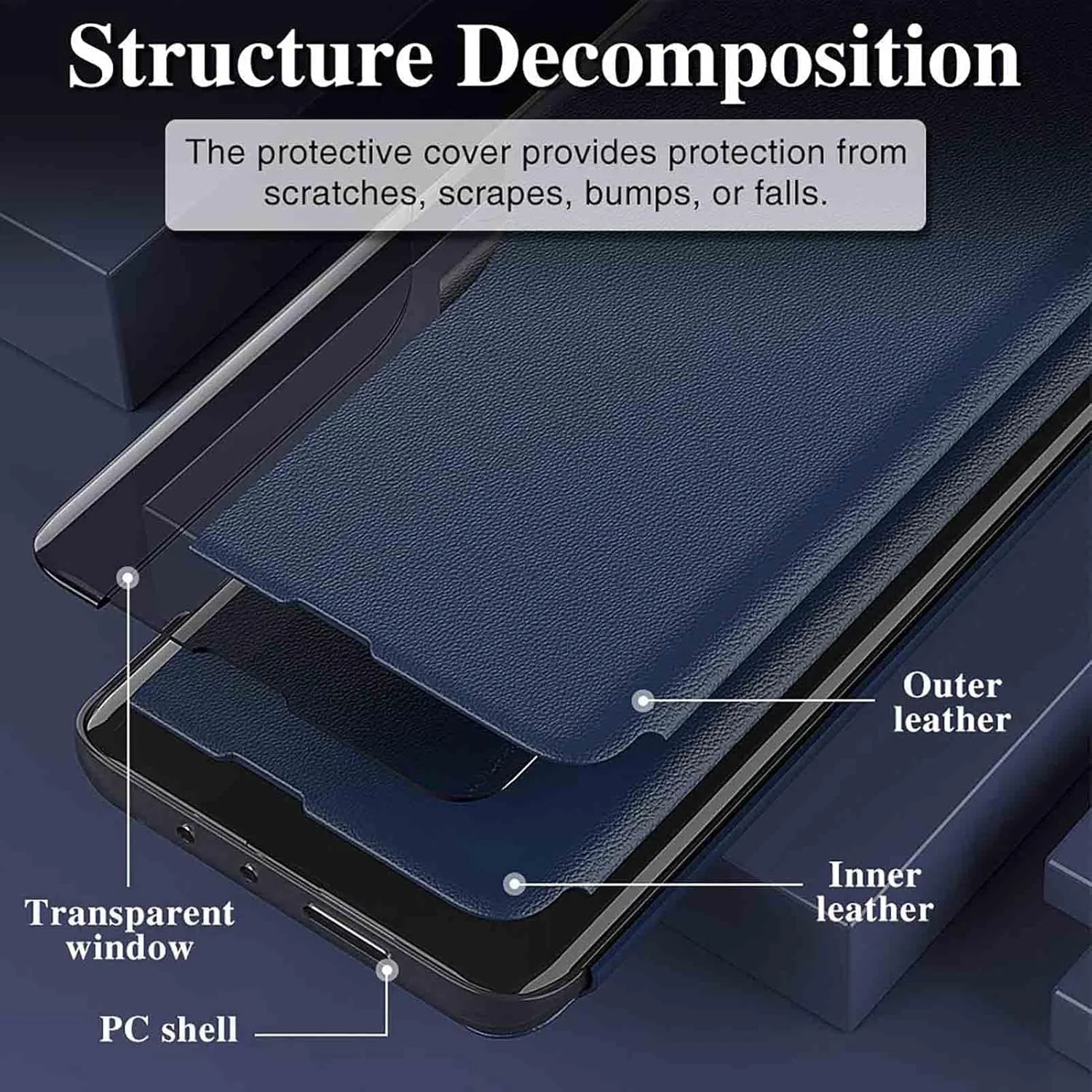 قاب گوشی برای OnePlus 13R 2025، کاور تاشو هوشمند با قابلیت استند، قاب محافظ چرمی با کیفیت برای OnePlus 13R 5G 2025 (آبی) قاب گوشی برای OnePlus 13R 2025، کاور تاشو هوشمند با قابلیت استند، قاب محافظ چرمی با کیفیت برای OnePlus 13R 5G 2025 (آبی)