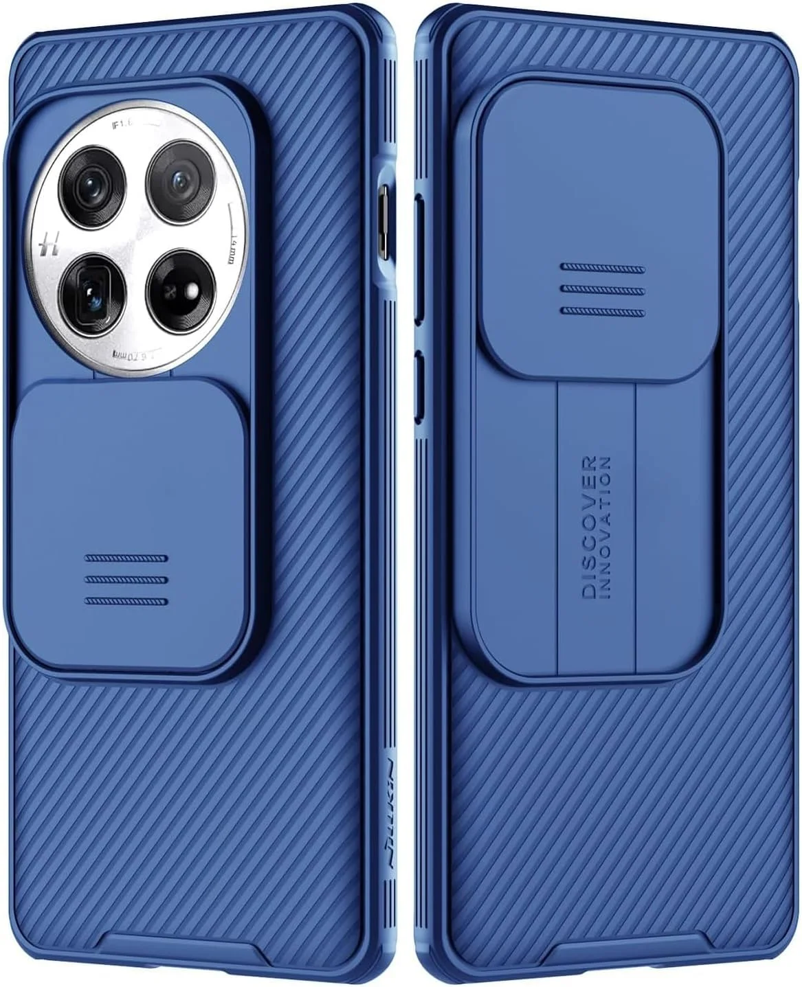 قاب محافظ گوشی برای وان پلاس 13، پوشش کشویی محافظ لنز دوربین، کاور پشتی ضربه گیر TPU+PC، قاب گوشی ضد اثر انگشت، محافظ باریک