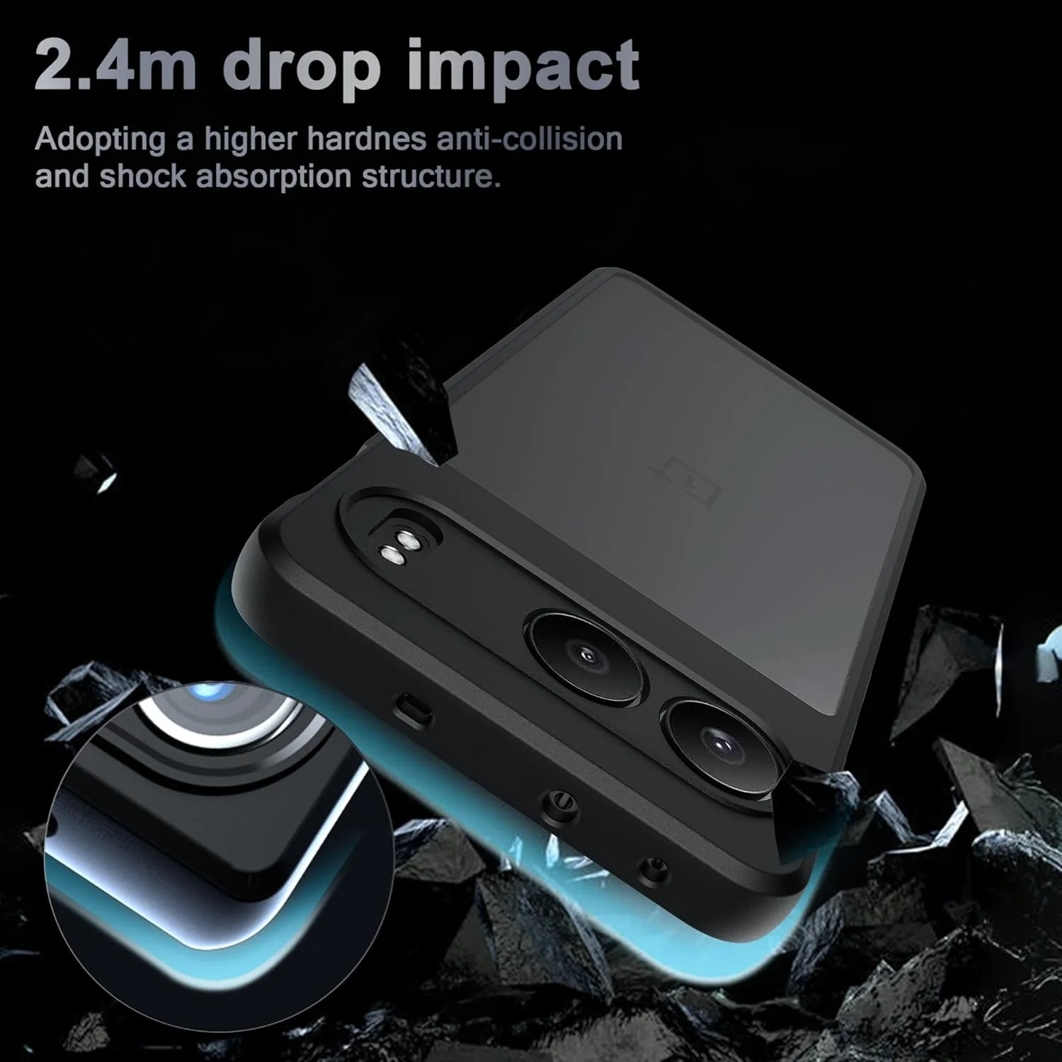 کاور مشکی رنگ گوشی وان پلاس نورد 4، ضد اثر انگشت، ضد لغزش، سیلیکونی انعطاف پذیر + اکریلیک سخت کاور مشکی رنگ گوشی وان پلاس نورد 4، ضد اثر انگشت، ضد لغزش، سیلیکونی انعطاف پذیر + اکریلیک سخت