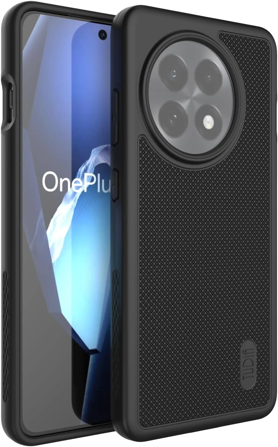 کاور محافظ گوشی TUDIA مدل MergeGrip مناسب برای OnePlus 13R 5G (2025)، دو لایه ضد ضربه، مقاوم، باریک و بادوام (مشکی)