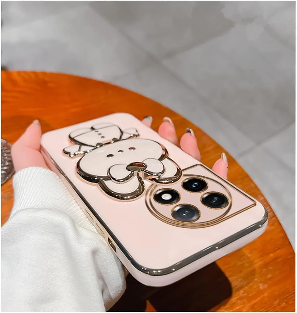 قاب گوشی Aulzaju برای وان پلاس 13R با پایه آینه خرگوش پنهان بامزه، قاب گوشی وان پلاس 13R دخترانه با روکش براق، ضربه گیر سیلیکونی نرم با براکت تاشو برای وان پلاس 13R برای دختران و زنان صورتی قاب گوشی Aulzaju برای وان پلاس 13R با پایه آینه خرگوش پنهان بامزه، قاب گوشی وان پلاس 13R دخترانه با روکش براق، ضربه گیر سیلیکونی نرم با براکت تاشو برای وان پلاس 13R برای دختران و زنان صورتی