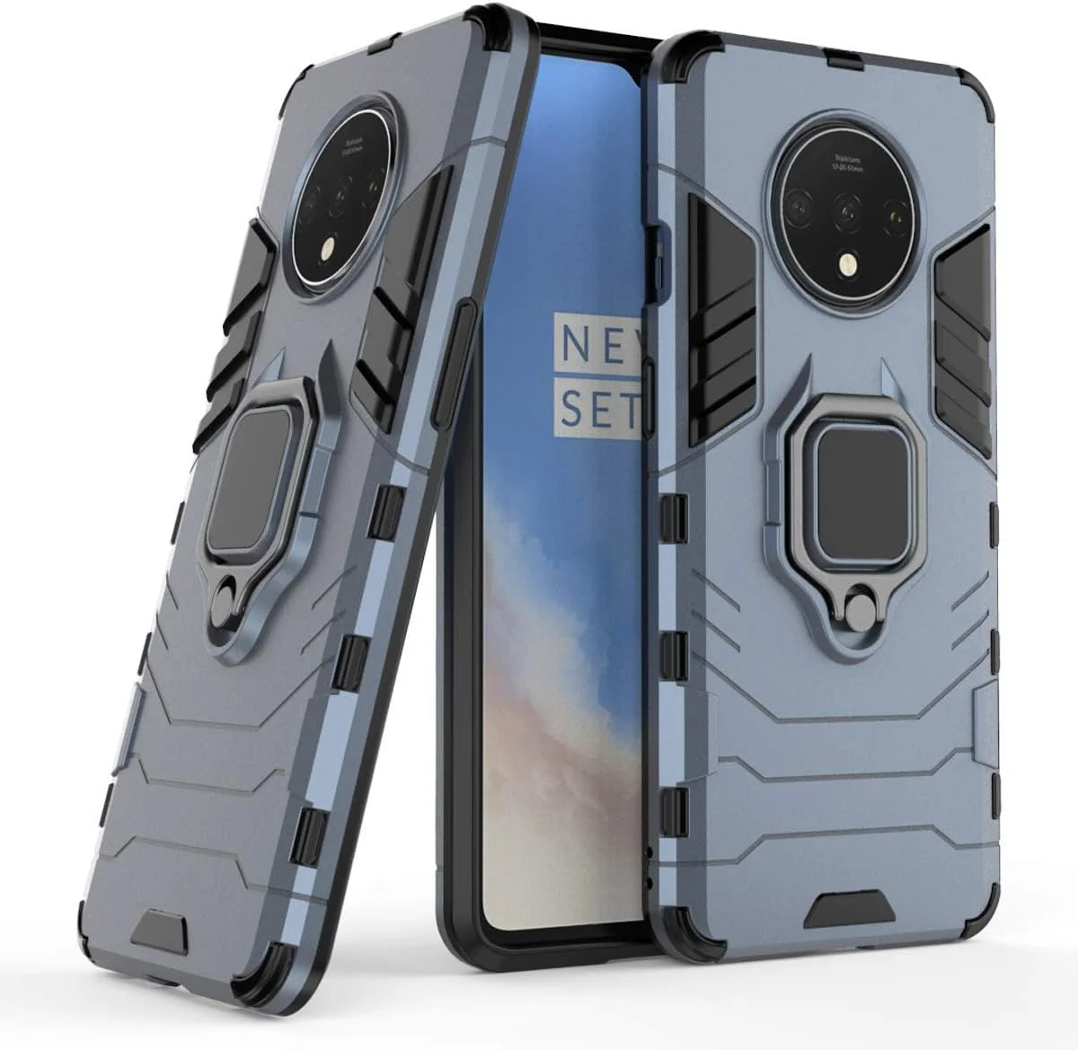 قاب محافظ گوشی وان پلاس 7T، دارای حلقه نگهدارنده مغناطیسی و چرخش 360 درجه (آبی تیره) قاب محافظ گوشی وان پلاس 7T، دارای حلقه نگهدارنده مغناطیسی و چرخش 360 درجه (آبی تیره)