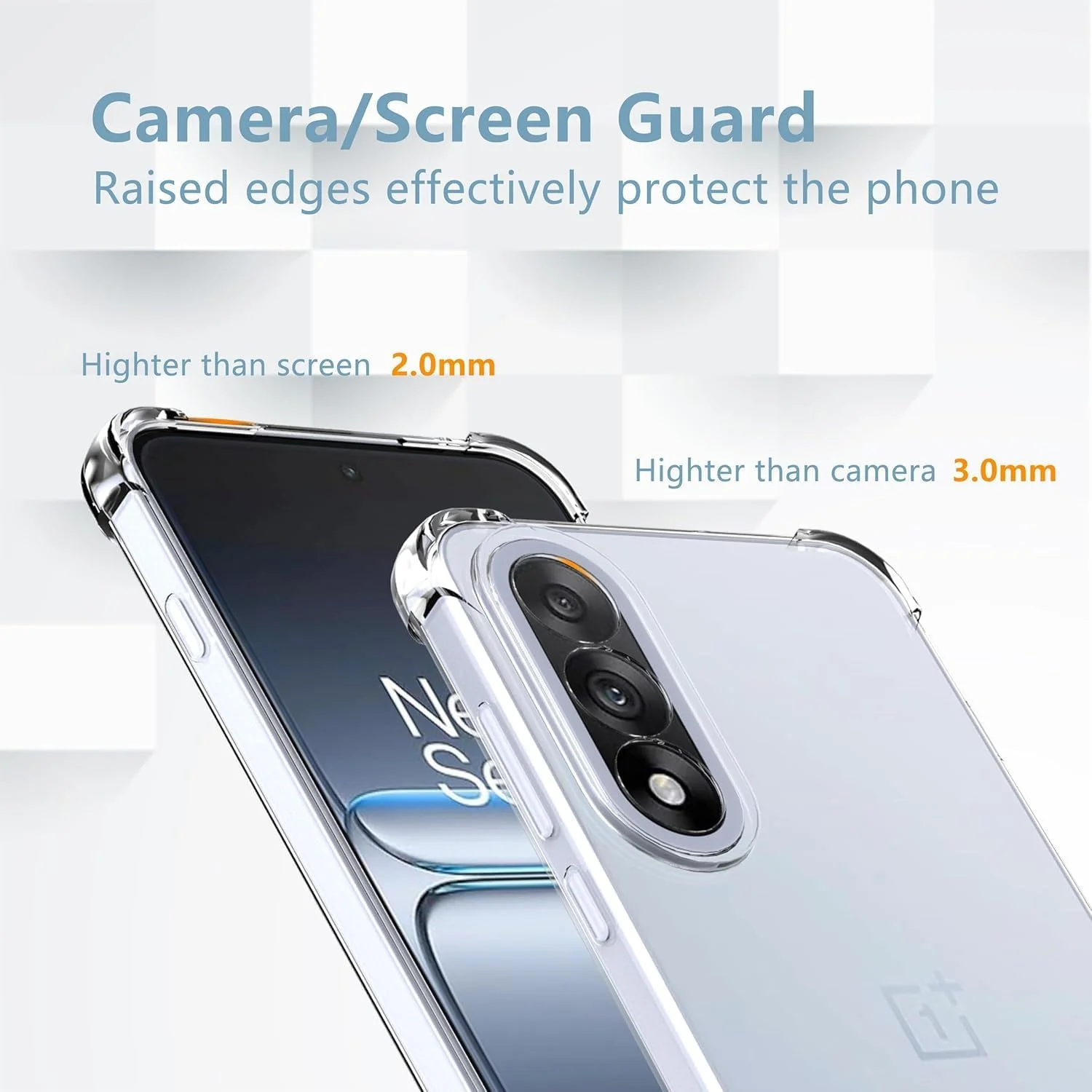 قاب محافظ سازگار با گوشی وان پلاس نورد 5، با محافظت از دوربین، ضربه گیر محافظ نرم و ضد خش، قاب شفاف برای وان پلاس نورد 5 سال 2025 قاب محافظ سازگار با گوشی وان پلاس نورد 5، با محافظت از دوربین، ضربه گیر محافظ نرم و ضد خش، قاب شفاف برای وان پلاس نورد 5 سال 2025