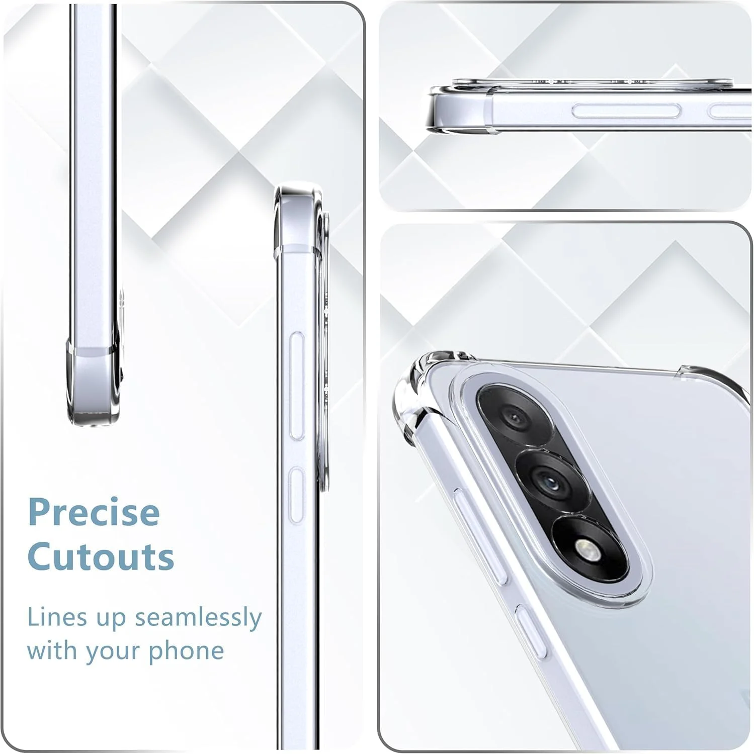 قاب محافظ سازگار با گوشی وان پلاس نورد 5، با محافظت از دوربین، ضربه گیر محافظ نرم و ضد خش، قاب شفاف برای وان پلاس نورد 5 سال 2025 قاب محافظ سازگار با گوشی وان پلاس نورد 5، با محافظت از دوربین، ضربه گیر محافظ نرم و ضد خش، قاب شفاف برای وان پلاس نورد 5 سال 2025