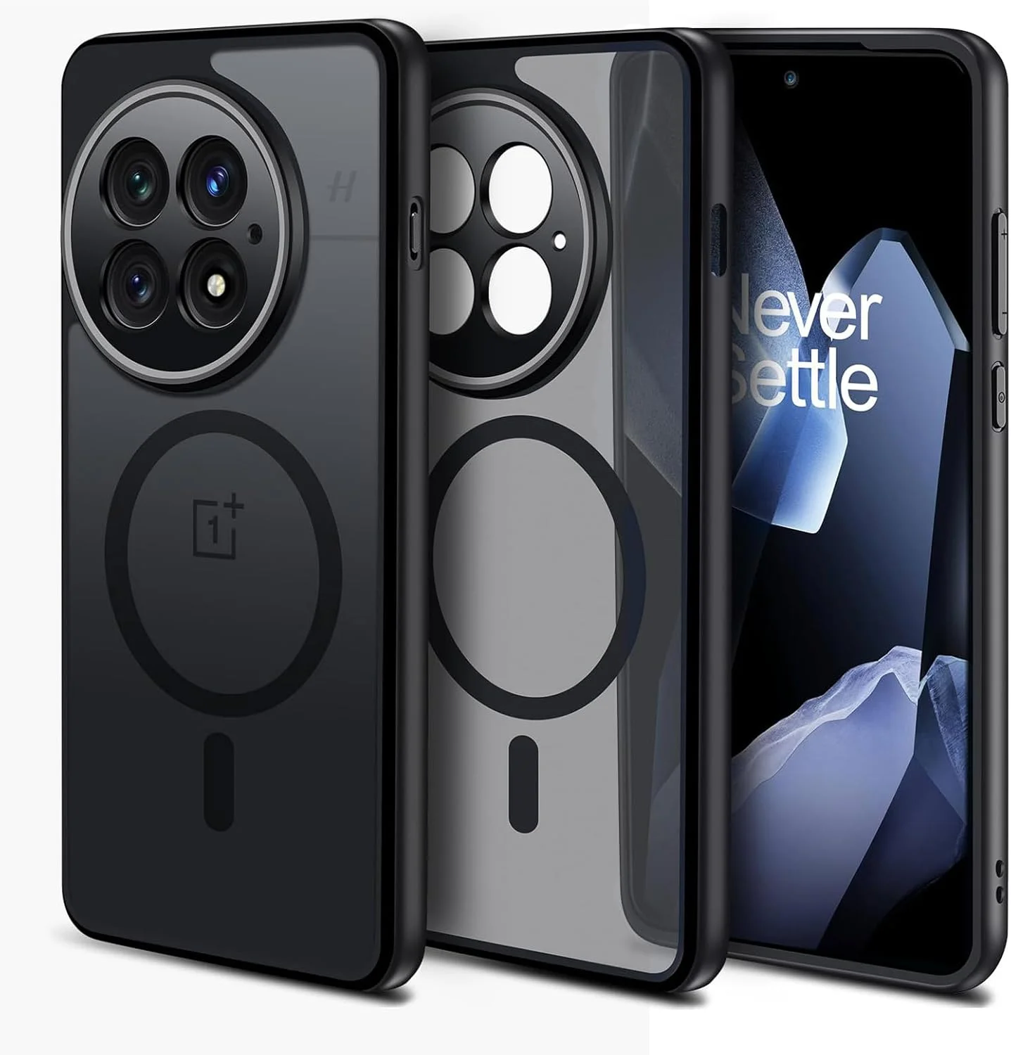 قاب محافظ موزیلونز برای وان پلاس 13، سازگار با مگ-سیف، قاب پشتی مات نیمه شفاف باریک و بادوام با محافظت از دوربین، پوشش محافظ در برابر سقوط با استاندارد نظامی برای وان پلاس 13 (مشکی) قاب محافظ موزیلونز برای وان پلاس 13، سازگار با مگ-سیف، قاب پشتی مات نیمه شفاف باریک و بادوام با محافظت از دوربین، پوشش محافظ در برابر سقوط با استاندارد نظامی برای وان پلاس 13 (مشکی)