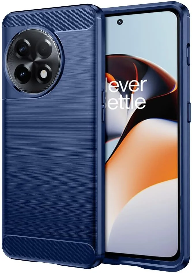 قاب گوشی مارگون با بافت برس خورده فیبر کربنی TPU، ضد اثر انگشت برای وان پلاس 11R / وان پلاس Ace 2 (آبی تیره) قاب گوشی مارگون با بافت برس خورده فیبر کربنی TPU، ضد اثر انگشت برای وان پلاس 11R / وان پلاس Ace 2 (آبی تیره)